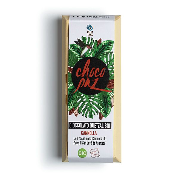 Chocopaz: 70% di cacao con cannella e zucchero integrale