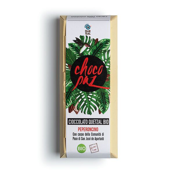 Chocopaz: cioccolato al 70% di cacao con peperoncino