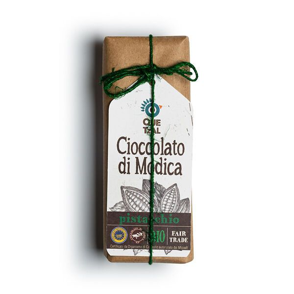 Cioccolato di Modica IGP con pistacchi interi di Sicilia